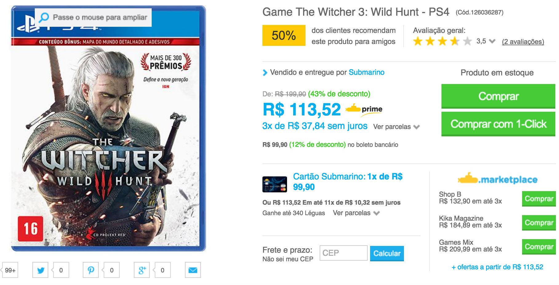 Promoções da Semana: Veja os melhores preços #11 5 The Witcher 3