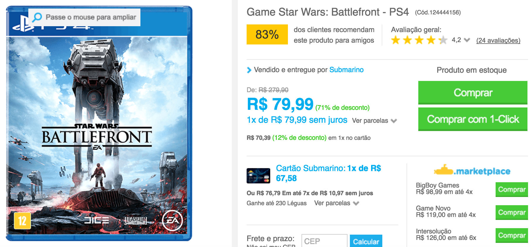 Promoções da Semana: Veja os melhores preços #12 5 SW_battlefront_promocao