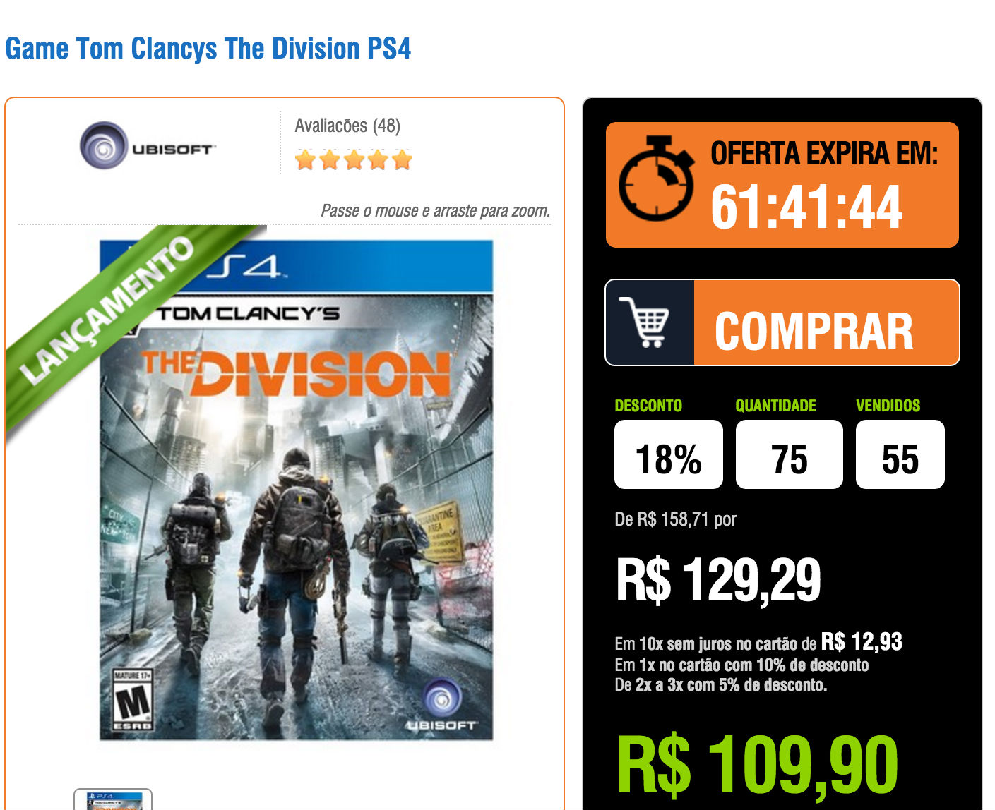 Promoções da Semana: Veja os melhores preços #12 7 The Division_promocao