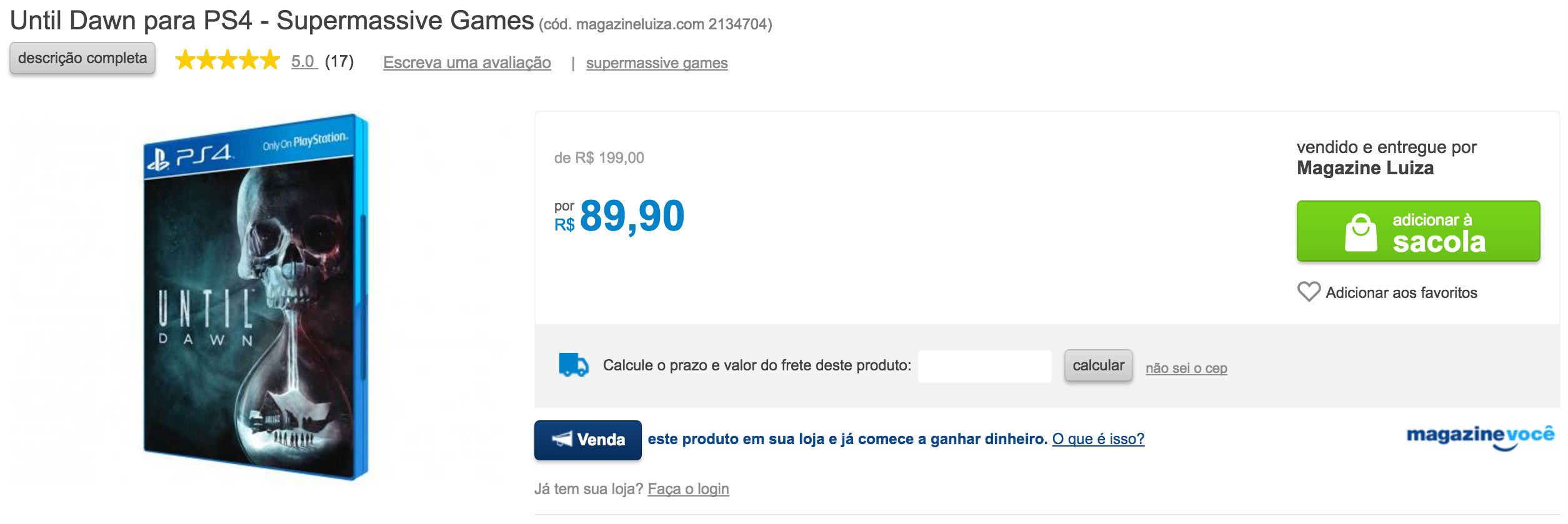 Promoções da Semana: Veja os melhores preços #12 11 Until Dawn