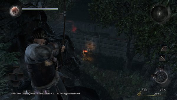Inspirado em Dark Souls, NiOh promete conquistar os jogadores 4 O arco e flecha é um bom armamento para atrair os inimigos