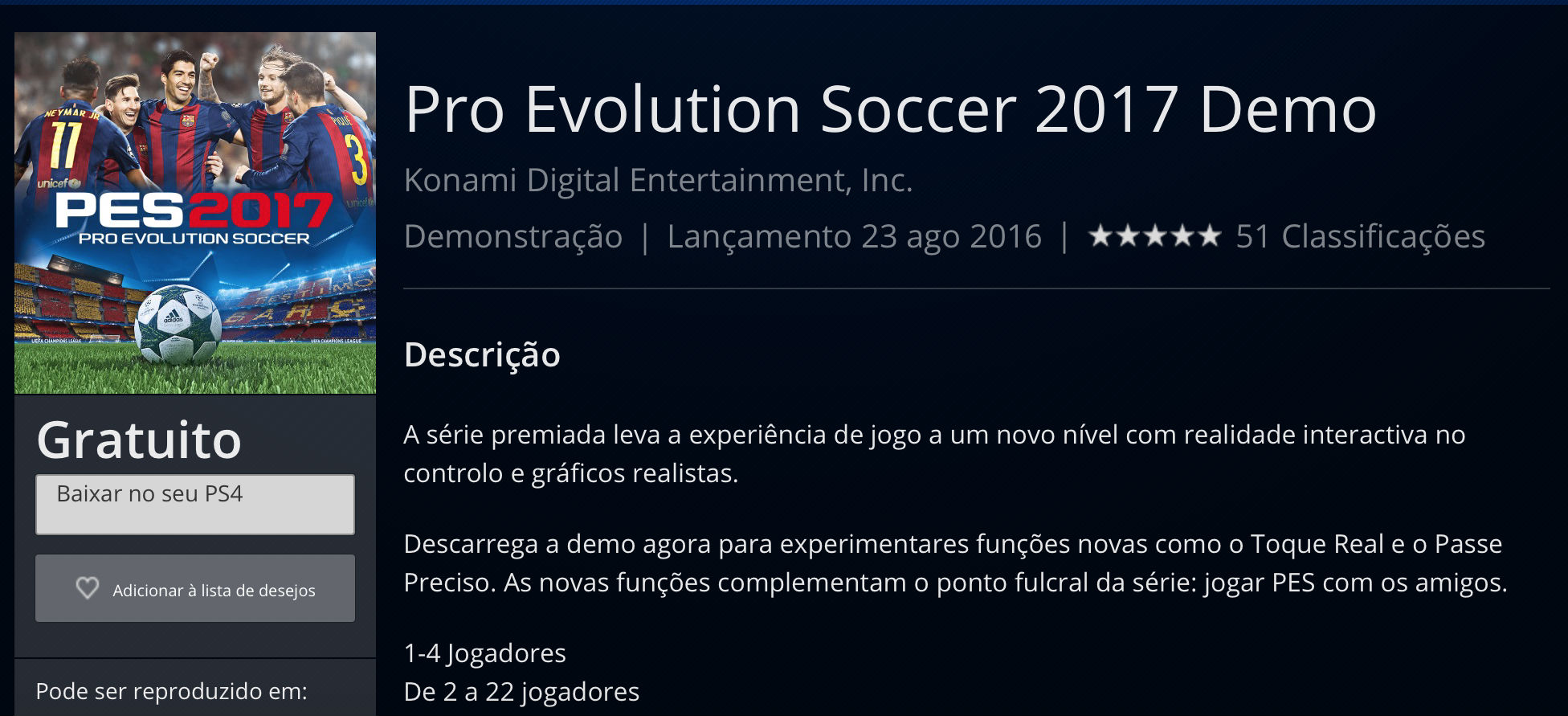 PES 2017 DEMO