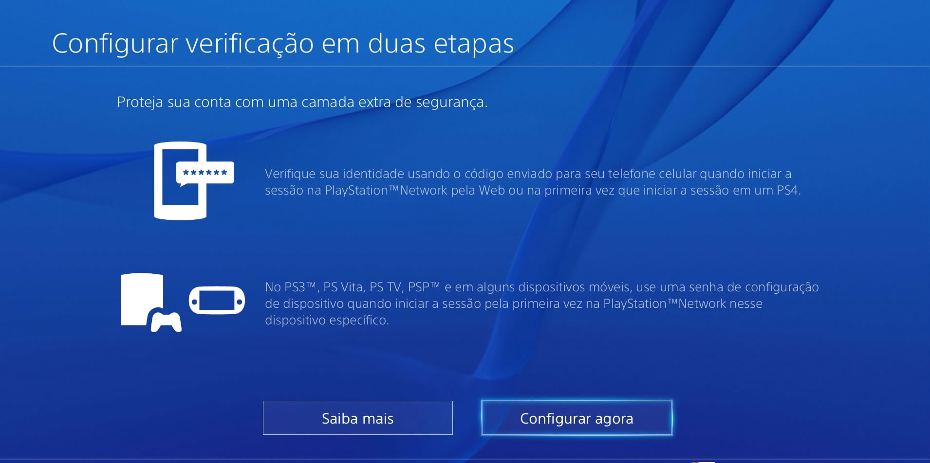 verificação em duas etapas