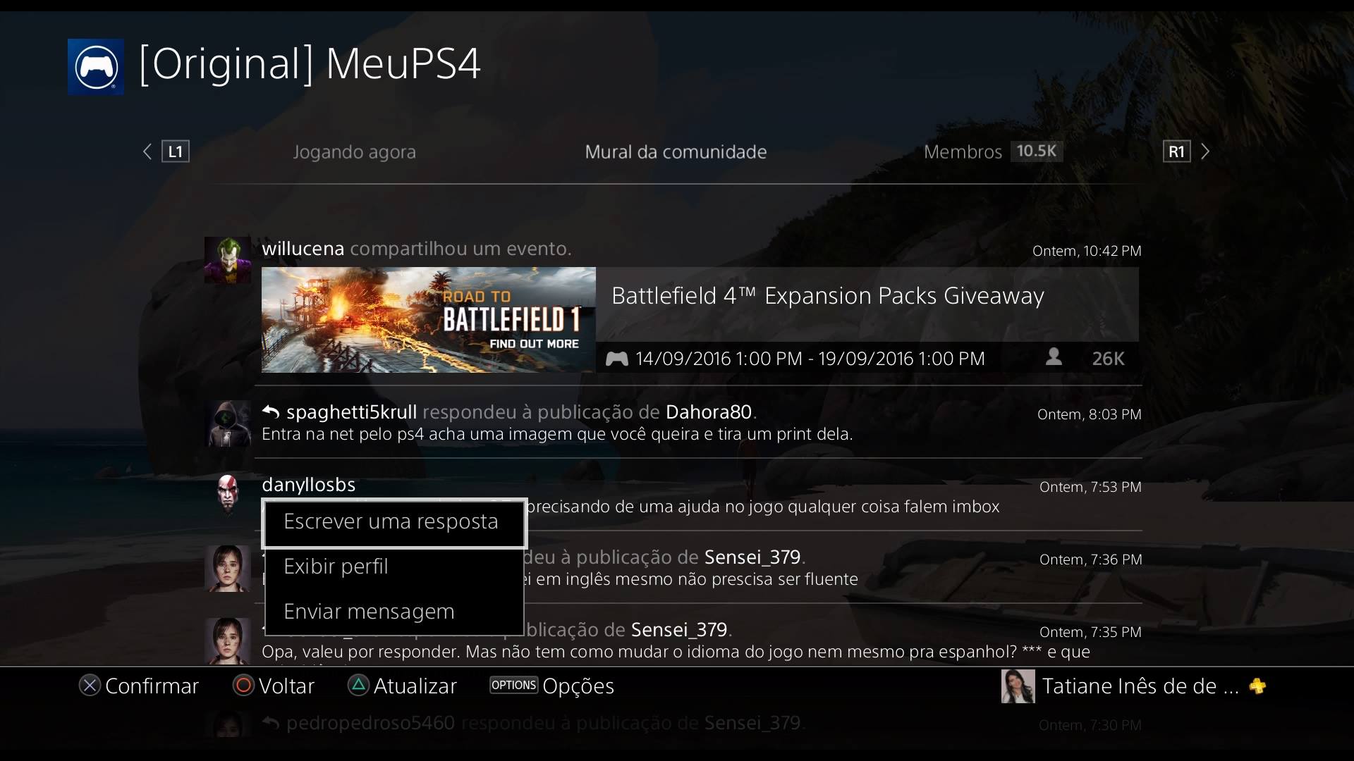 7 recursos do update 4.0 do PS4 que você ainda não viu 4 comunidade-ps4-4-0-interacao