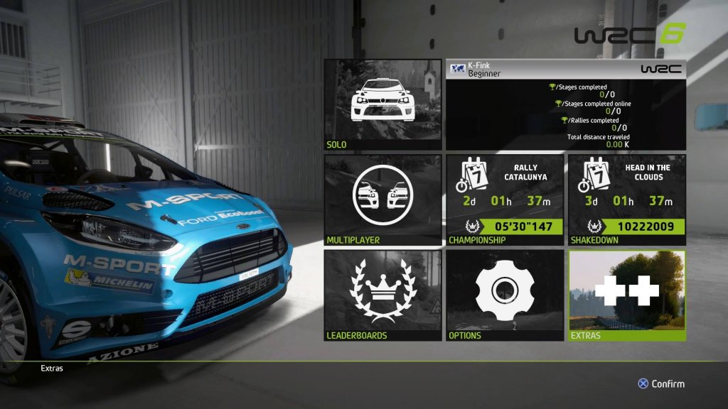 World Rally Championship 6: Vale a Pena? 2 Apesar de parecer confuso no início, os menus estão bem organizados.