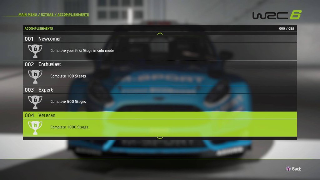 World Rally Championship 6: Vale a Pena? 17 Uma lista nada inspiradora, para um jogo já cheio de problemas.