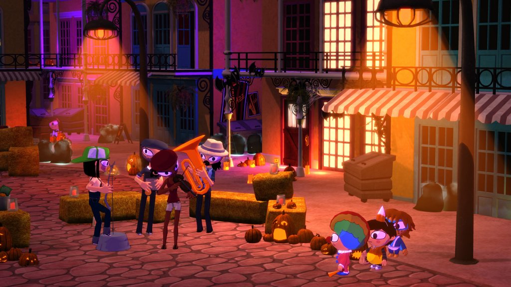 O jogo captura bem o espírito do Halloween.