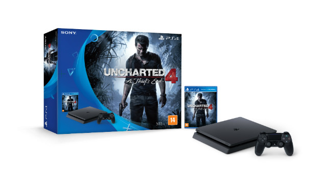 PlayStation 4 Slim chega ao Brasil em novembro 1 ps4 slim uncharted 4