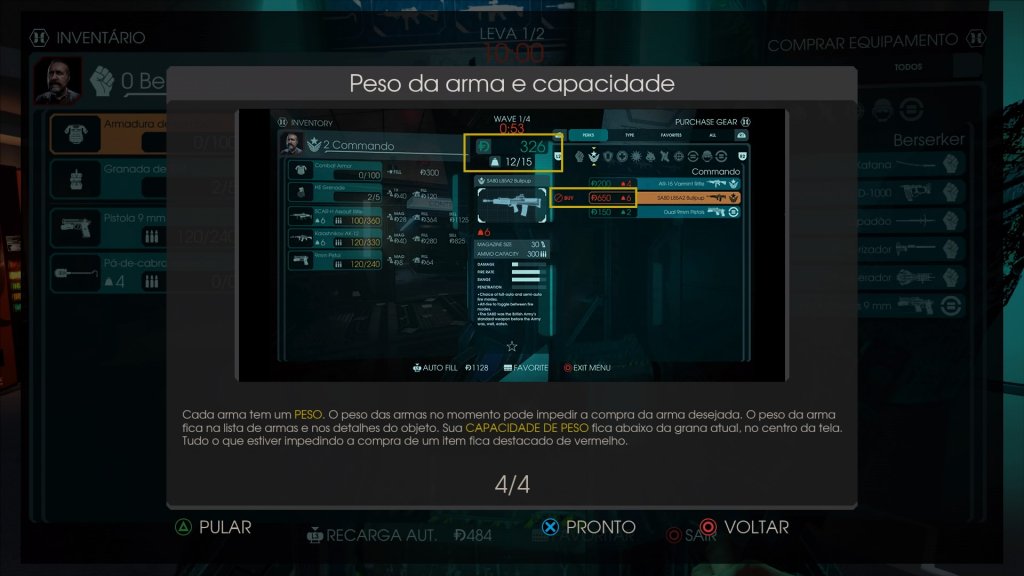 Uma pena a diversidade de armas do jogo ser tão pequena.