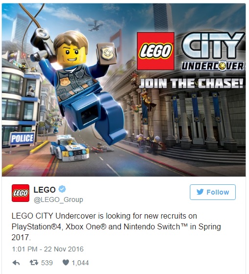 LEGO City Undercover é anunciado para PlayStation 4 1 lego