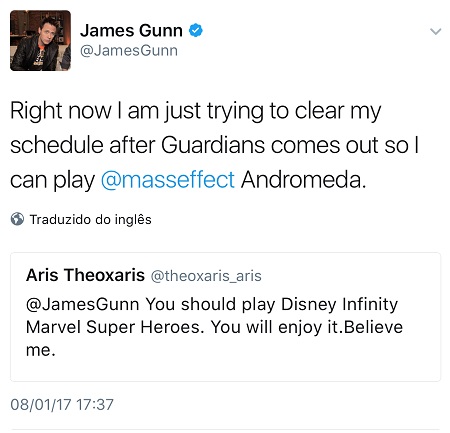 Mass Effect é fonte de inspiração para Guardiões da Galáxia 2 Mass Effect: Andromeda - Twitter 2