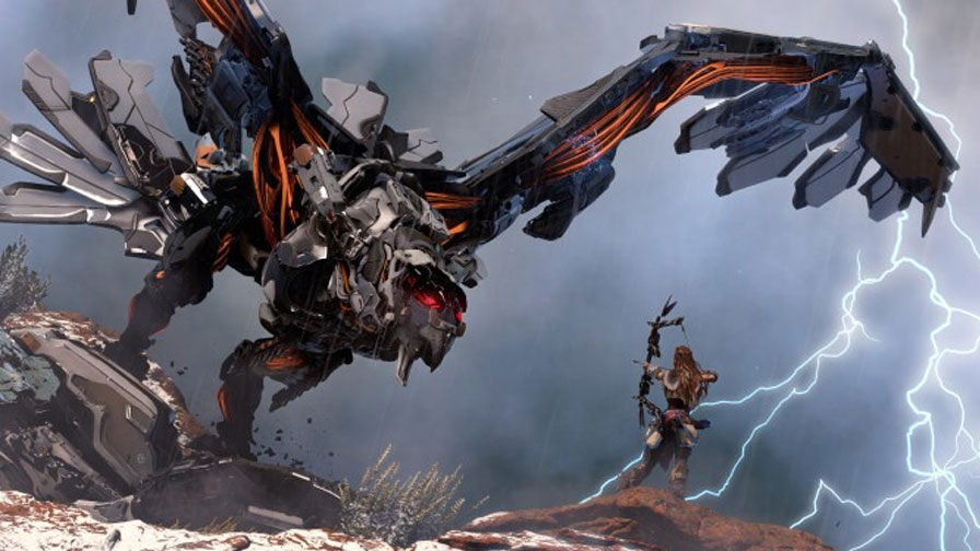 O mundo de robôs, dinossauros e homens de HORIZON ZERO DAWN - JE